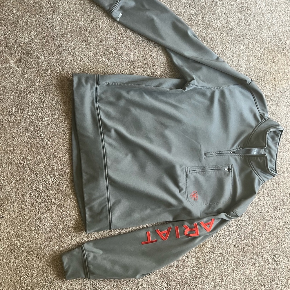 Ariat Men's Gray Quarter Zip Pullover